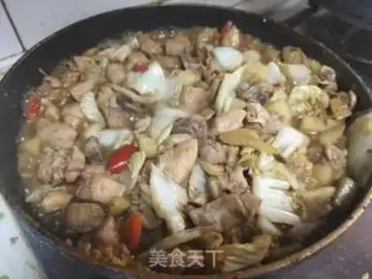 Make Rotten cabbage and chicken step 3
