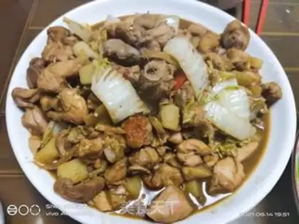 Make Rotten cabbage and chicken step 5