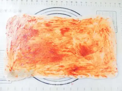 Make Fried omelet with hot sauce step 5