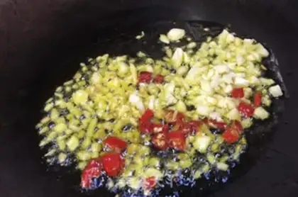 Make Spicy dragonfish step 1