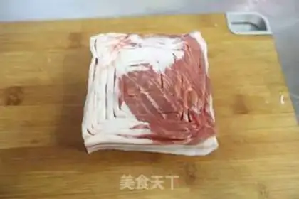 Make Plum pagoda meat step 4