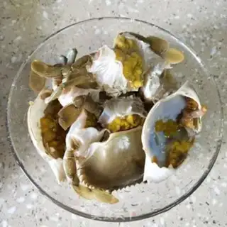 Make Crab onions step 1