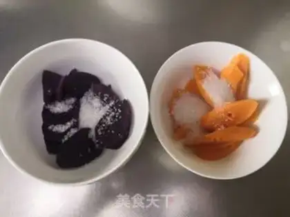 Make Coconut-juice taco-freeze step 1