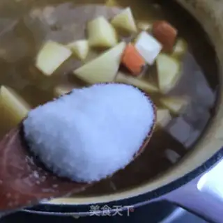 Make Curry beef potatoes and rice step 11
