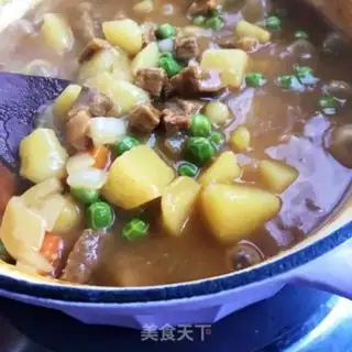 Make Curry beef potatoes and rice step 13
