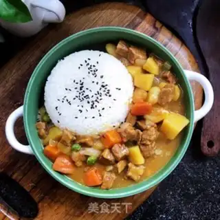 Make Curry beef potatoes and rice step 14