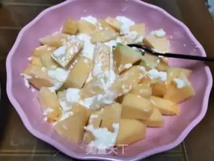 Make Sour-milk papaya step 3