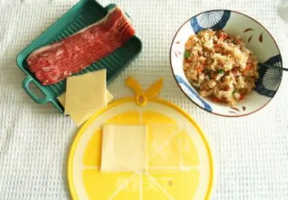 Make Puffed cheese bacon step 4