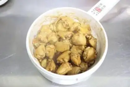 Make Chicken wings, tofu step 5