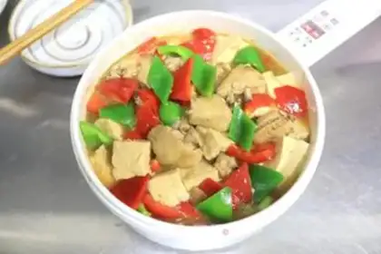 Make Chicken wings, tofu step 9