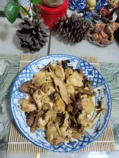 Make Soybeans, mushroom steam chicken step 7