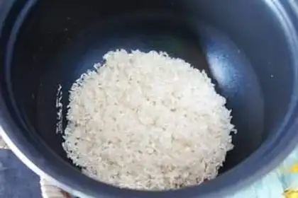 Make Black sesame rice step 1