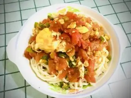 Make Tomato egg noodles step 10