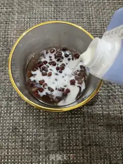 Make Milk red bean soup step 6