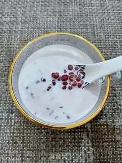 Make Milk red bean soup step 8