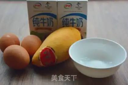 Make Mango bean milk step 0