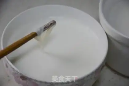 Make Mango bean milk step 5
