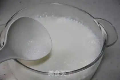 Make Mango bean milk step 6