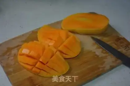 Make Mango bean milk step 8