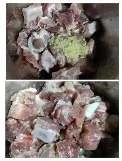 Make Fresh garlic ribs step 2