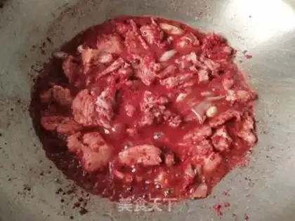Make Red meat in Fukuoka step 7