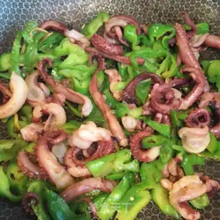 Make Green pepper fire step 8