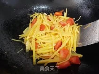 Make Potato-cracked tomatoes step 3