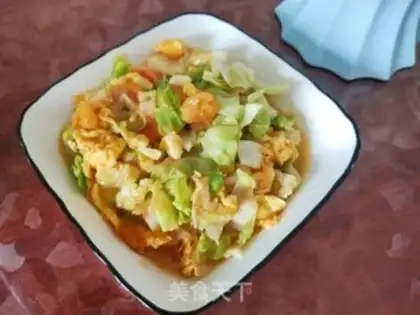 Make Potato cabbage fried eggs step 10