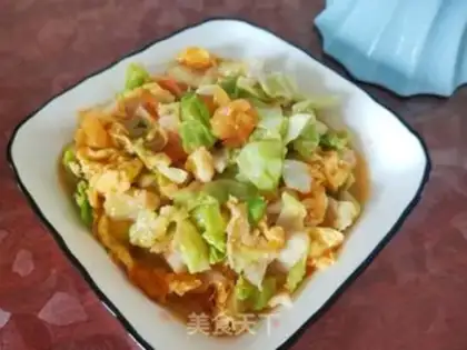 Make Potato cabbage fried eggs step 11