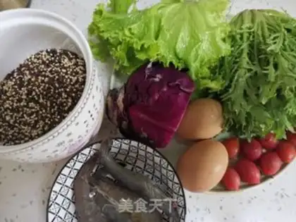 Make Cucumber shrimp vegetable salad step 0