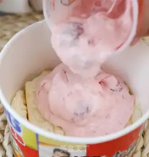 Make Cake of ice cream in the oven step 4