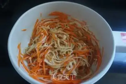 Make Fish fragrance, cold noodles step 10