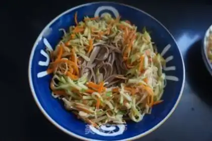 Make Fish fragrance, cold noodles step 19