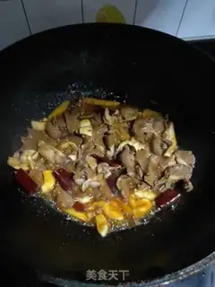 Make Chili fried pork heart step 4