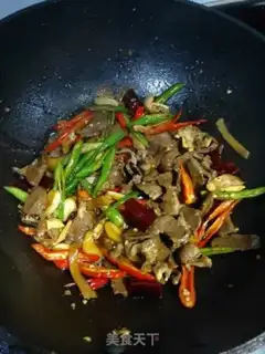 Make Chili fried pork heart step 5