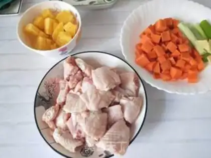 Make Pineapple chicken wings step 1