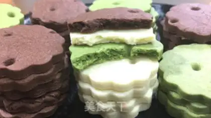 Make Three-coloured fragrance cookies step 13