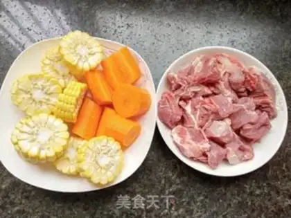 Make Carrot corn ribs soup step 0