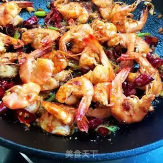 Make Homemade spicy shrimp step 6