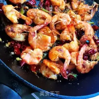 Make Homemade spicy shrimp step 7