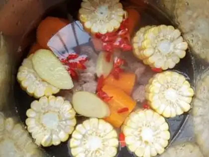 Make Carrot corn ribs soup step 3