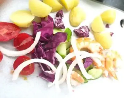 Make Potato shrimp salad step 7