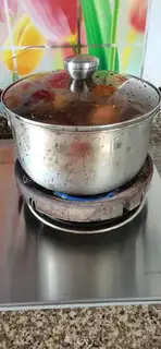 Make The weeds are used as blood and soup step 7