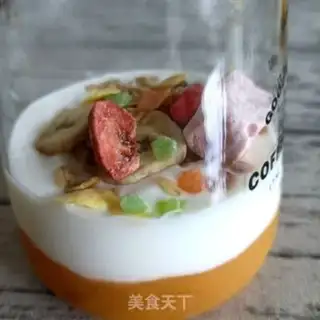 Make Apricot sour milk cup step 4