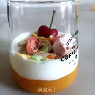 Make Apricot sour milk cup step 6