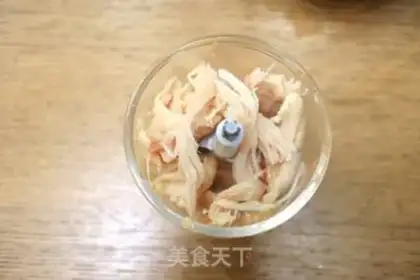 Make Low-fat chicken tofu balls step 3