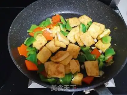 Make Red roasted eggs tofu step 5