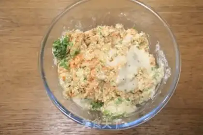 Make Low-fat chicken tofu balls step 8