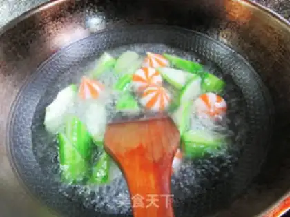 Make Krabpaste melon soup step 4