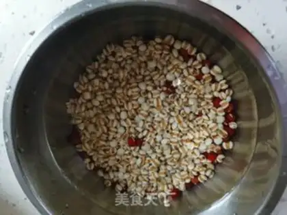 Make Porridge of the rice porridge step 1